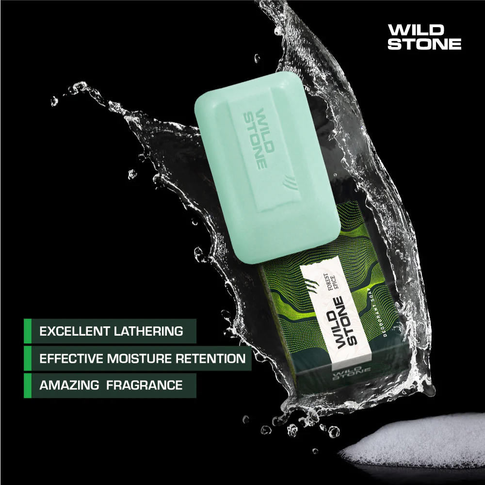 WILD STONE DEODRANT SOAP BUY 3 GET 1 FREE 500G - Image 2