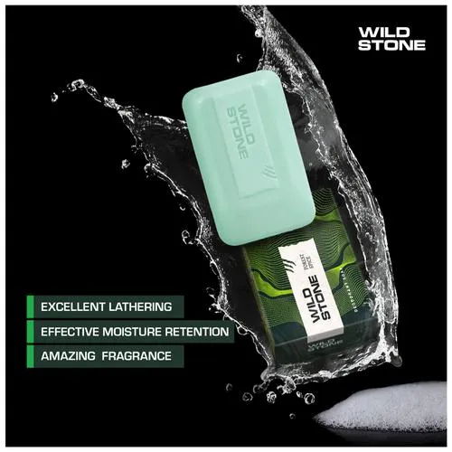WILD STONE DEODORANT SOAP BUY 3 GET 1 FREE 300G - Image 3