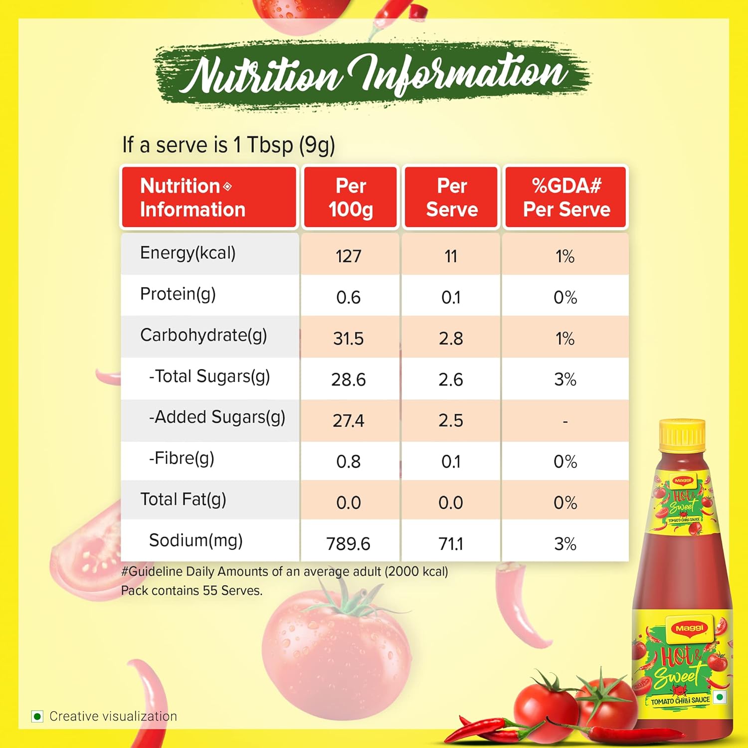 MAGGI HOT & SWEET TOMATO CHILI SAUCE 500G - Image 4