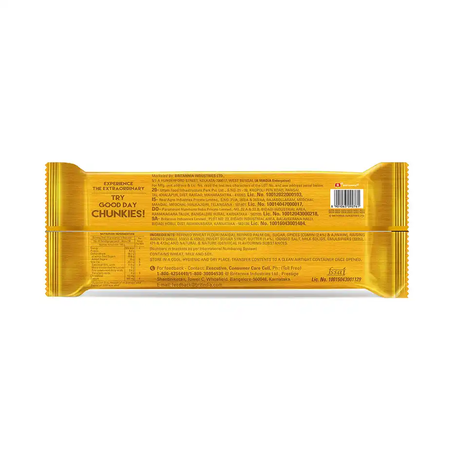 BRITNNIA BUTER JEERA GOOD DAY COOKIES 90G - Image 2