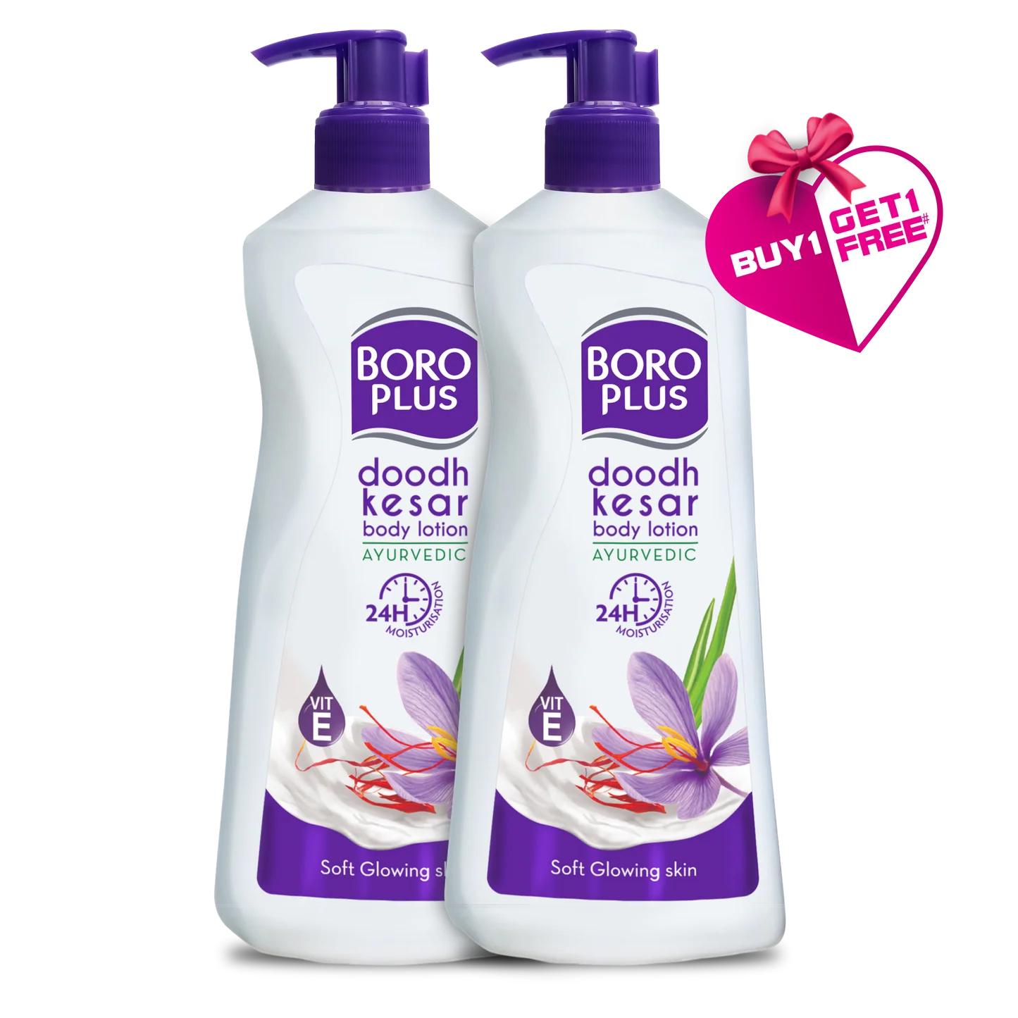 BORO PLUS DOODH KESAR BODY LOTION BUY 1 GET 1 FREE