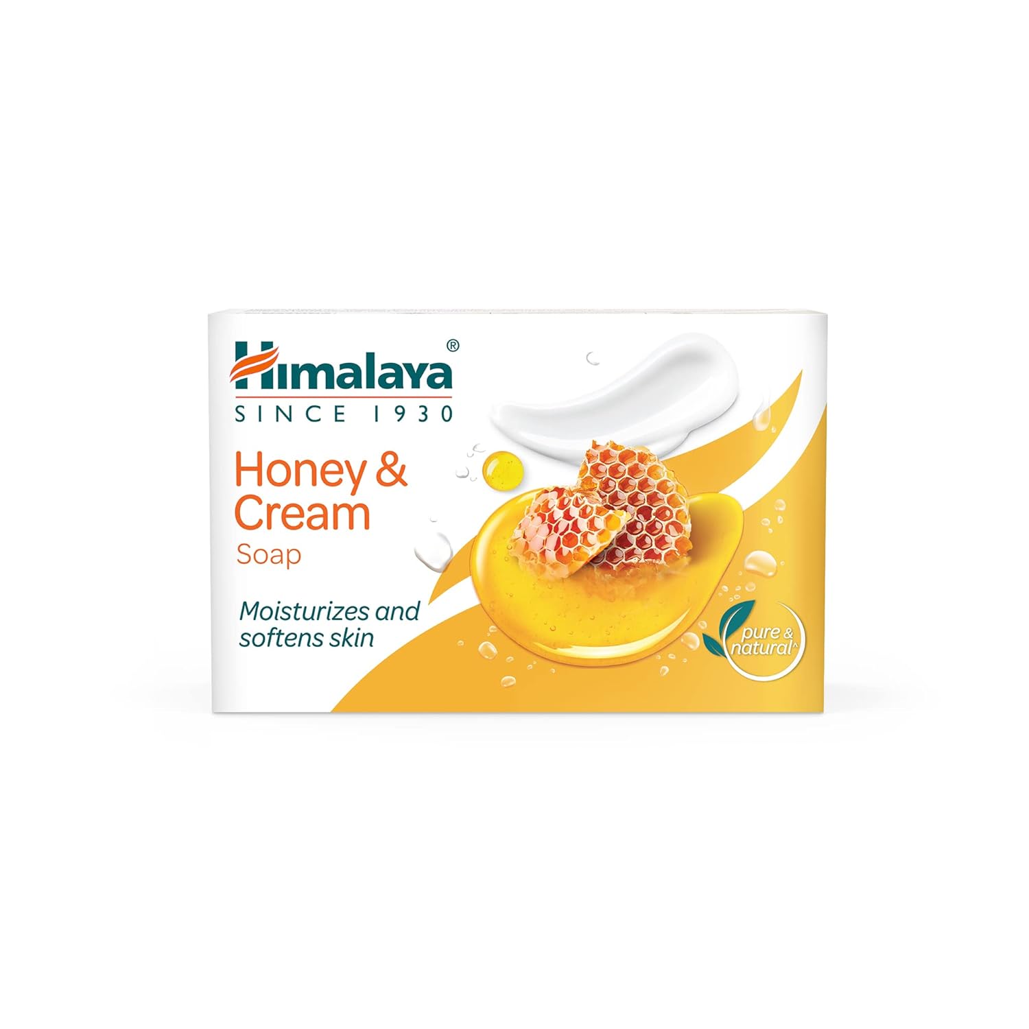 HIMALAYA HONEY & CREAM SOAP MOISTURIZES ND SOFTENS SKIN