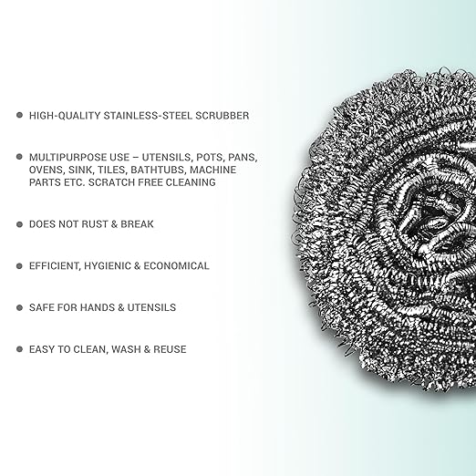 SPOTZERO MILTON STAINLESS STEEL UTENSIL SCOURER JUMBO 1U - Image 3