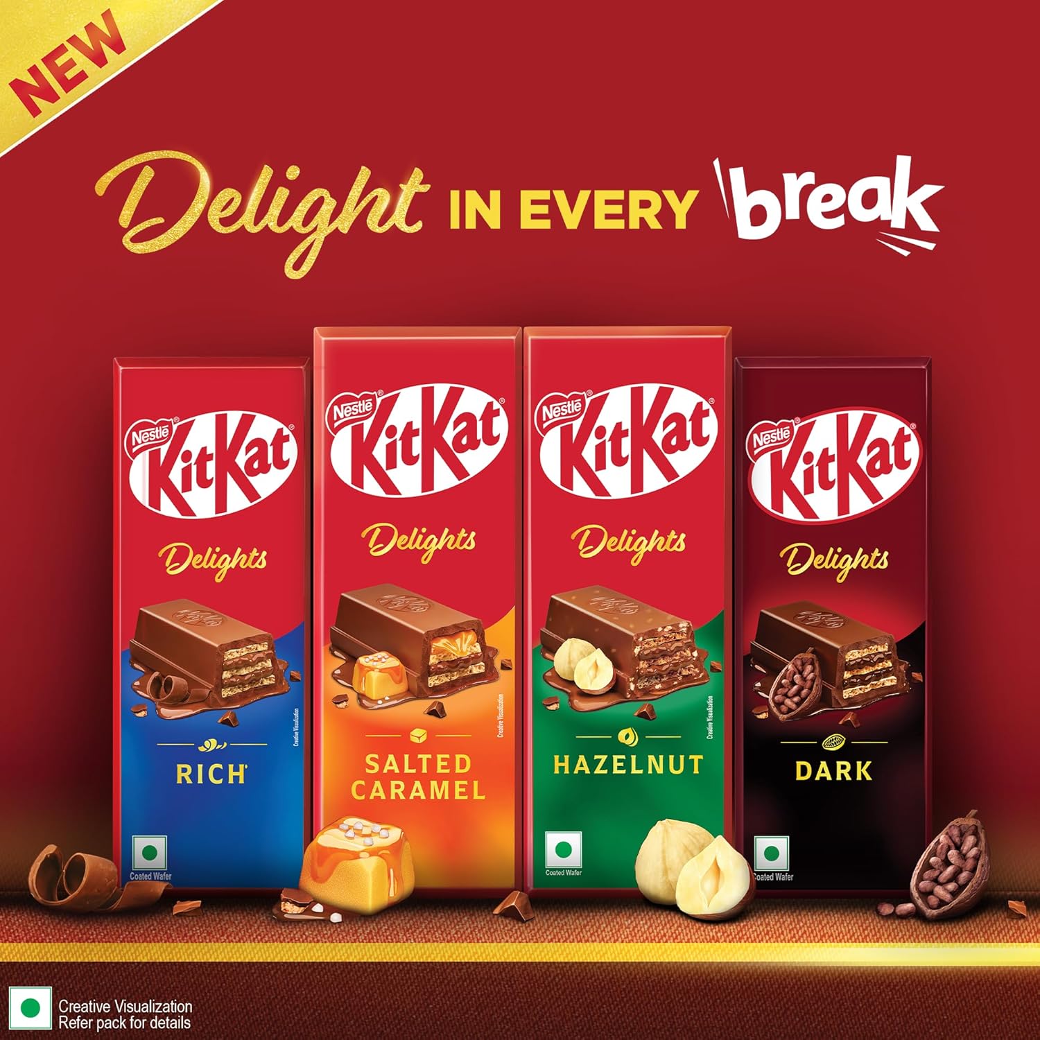 NESTLE KITKAT DARK CHOCOLATE COATED WATER 50G - Image 6