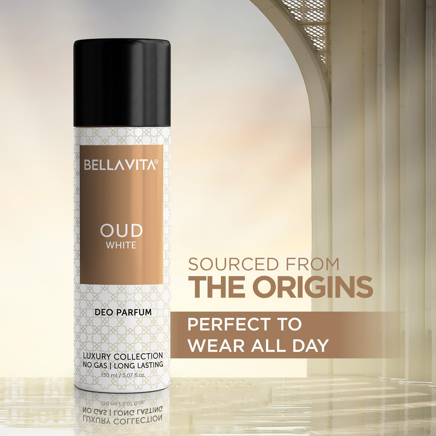 BELLAVITA OUD WHITE DEO PERFUME 150ML - Image 5