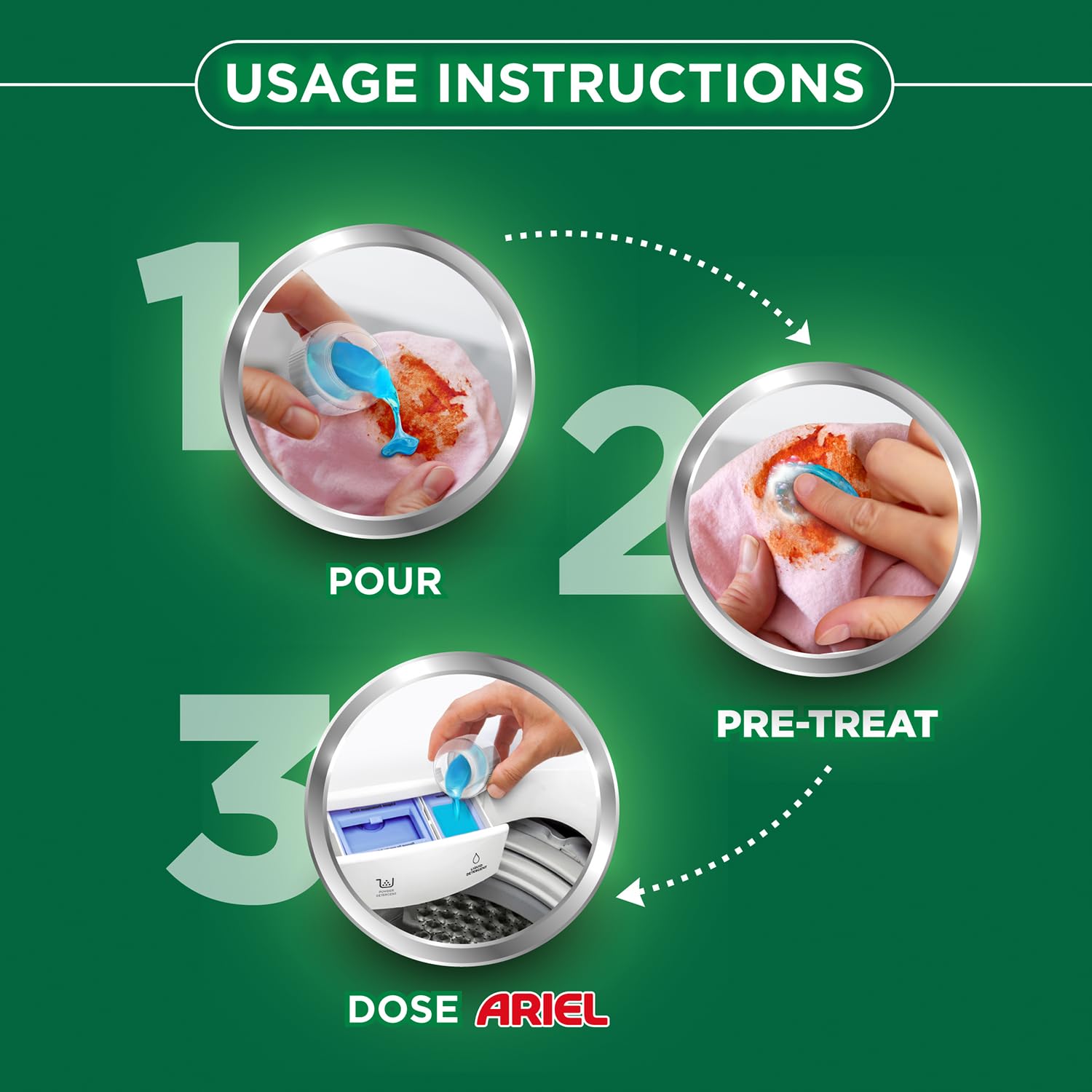 ARIEL POWER GEL FRONT LOAD 2KG + 500G FREE - Image 5