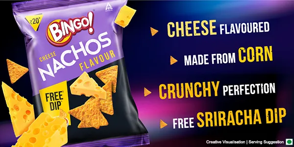 BINGO CHEESE NACHOS FLAVOUR RS. 20 - Image 2